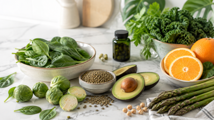 Vitamin B9 (Folsäure, Folat) – Wirkung, Mangel, Symptome, Lebensmittel