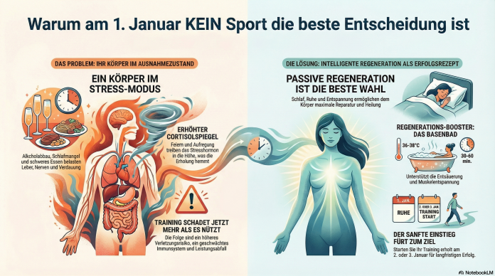 Kein Workout am Neujahrstag? Mediziner erklärt, warum das klüger ist als jeder gute Vorsatz Kein Workout am Neujahrstag? Mediziner erklärt, warum das klüger ist als jeder gute Vorsatz
