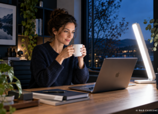 Müde am Schreibtisch Wie du mit dem richtigen Licht den Herbst-Blues blockierst – 30 Minuten am Morgen reichen