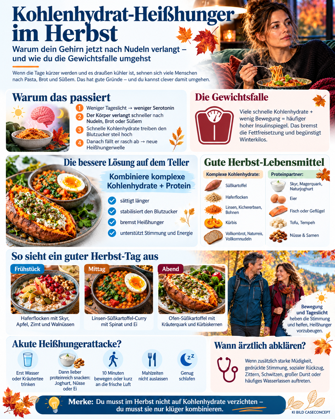 Kohlenhydrat-Heißhunger im Herbst